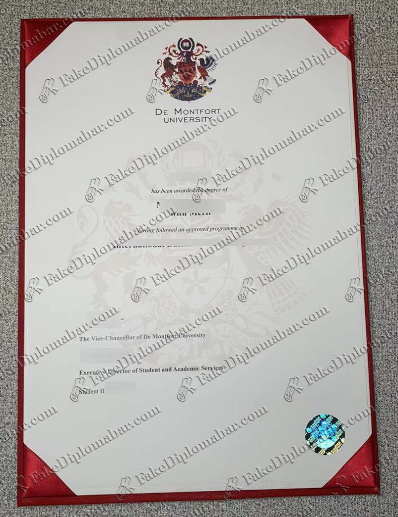 Buy The Copy Fake De Montfort University Dmu Diploma