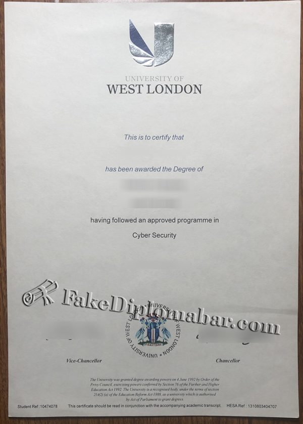 Fake UWL Diploma