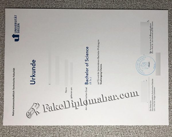 fake Uni-Siegen diploma