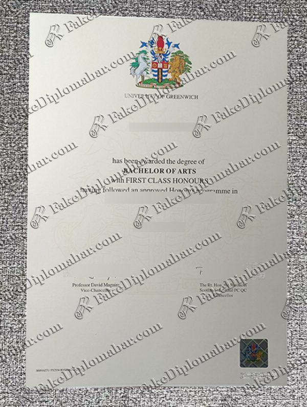 fake Greenwich diploma