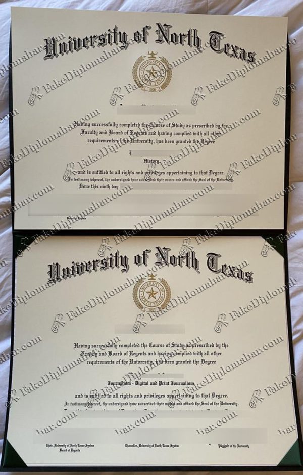 fake UNT diploma