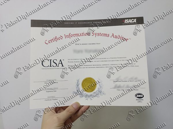 CISA（Certified Information Systems Auditor diploma