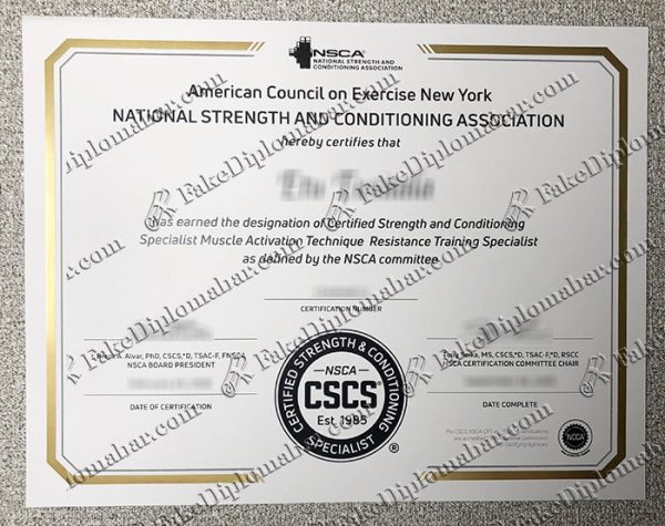 CSCS certificate