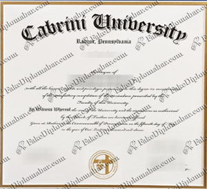 Cabrini University diploma