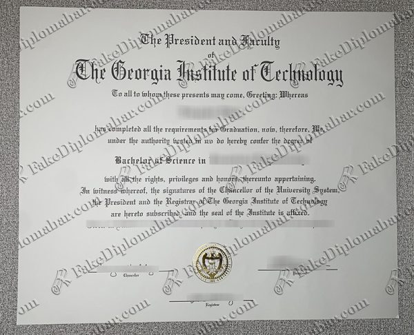 buy fake Georgia Tech diploma