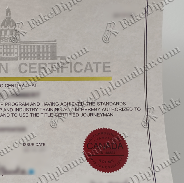 Fake Journeyman Certificate