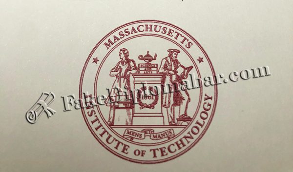 MIT Diploma Red Hot Stamping Embossed Seal