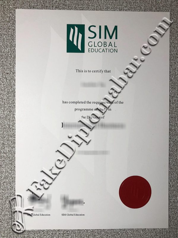 SIM Global Education diploma