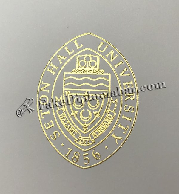 Seton Hall University Diploma Golden Hot Stamping Embossed Seal