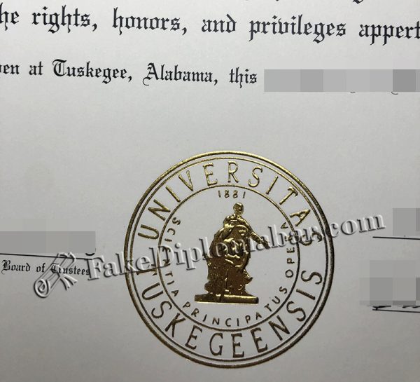 Tuskegee University Diploma Golden Hot Stamping Embossed Seal
