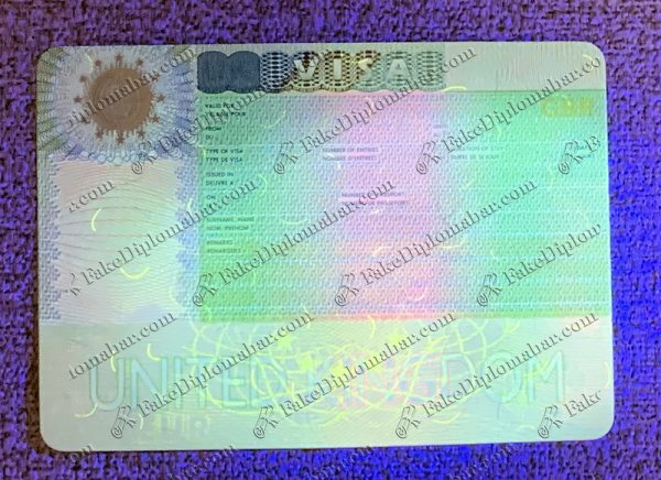 fake UK visa