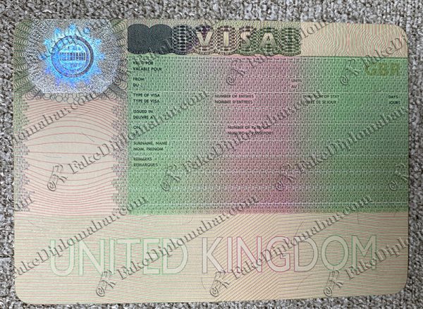 fake UK visa