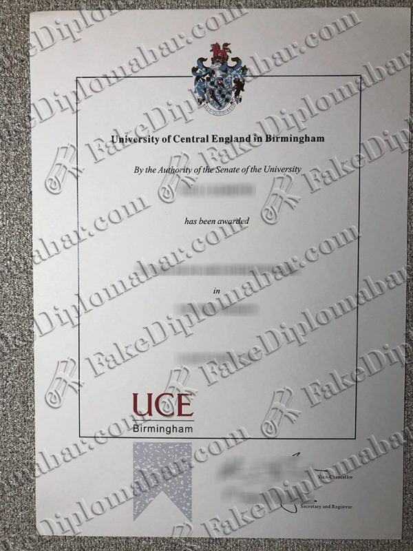 University of Central England Birmingham degree