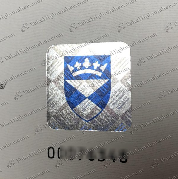 University of Dundee Transcript seal
