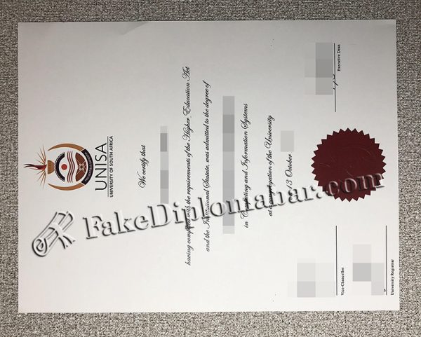 University of South Africa Diploma Copy