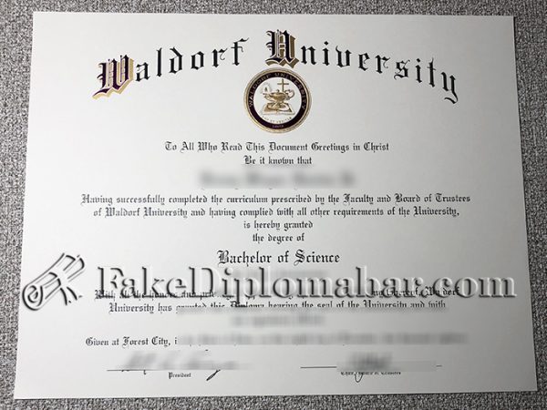 Waldorf University diploma