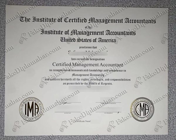 buy fake CMA certificate online