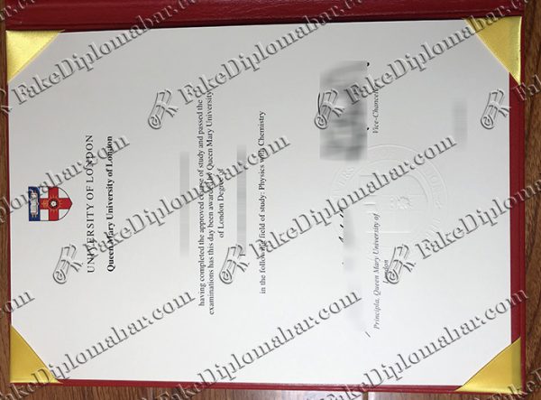 buy fake Queen Mary diploma