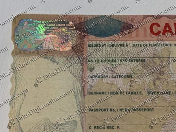 buy fake Canada visa