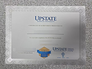 buy fake Suny upstate certificate
