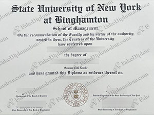 fake SUNY Binghamton diploma