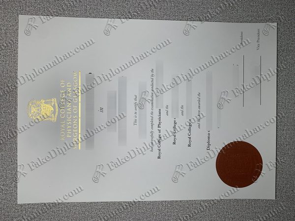 Fake Royal College of Surgeons Certificate
