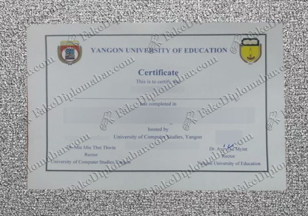 buy fake University of Yangon certificate