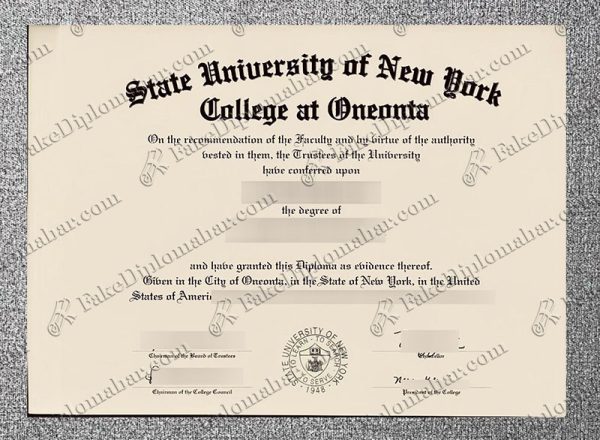buy fake SUNY Oneonta diploma