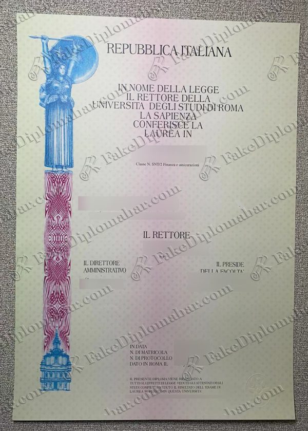buy fake Sapienza diploma