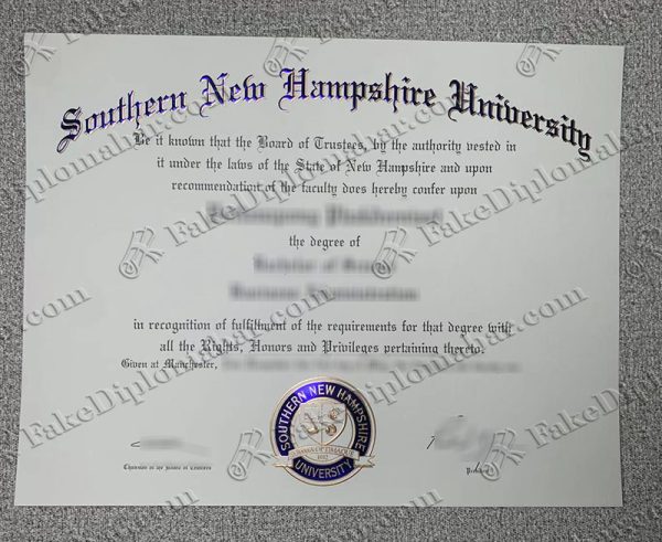 buy fake Southern New Hampshire University diploma online