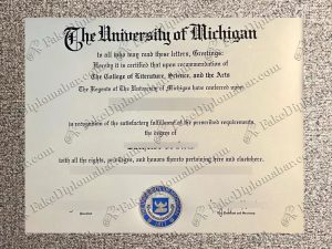 buy fake UMich diploma