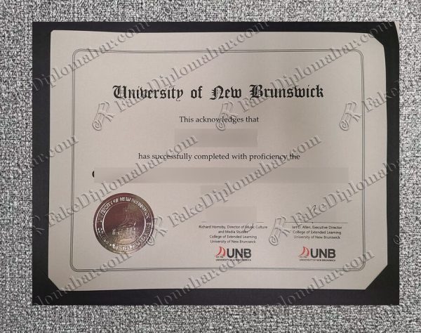 buy fake UNB certificate