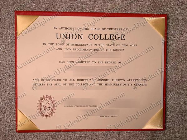 buy fake UNION COLLEGE diploma online