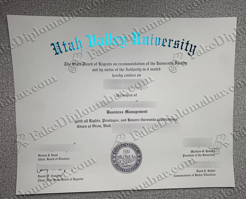 Order 100% copy fake Utah Valley University (UVU) diploma online