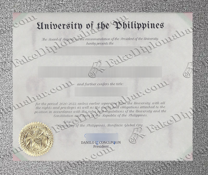 Buy Fake University Of The Philippines Degree 