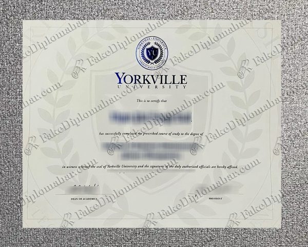 buy fake Yorkville University degree online