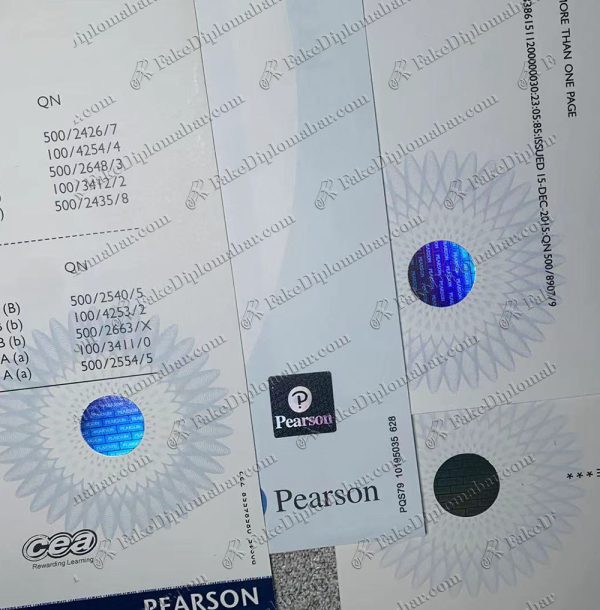 buy fake Pearson certificate