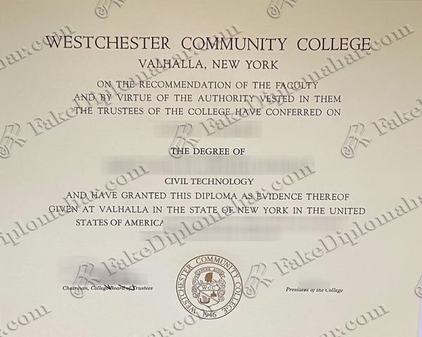 buy fake westchester community college diploma