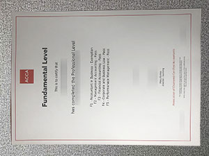fake ACCA certificate