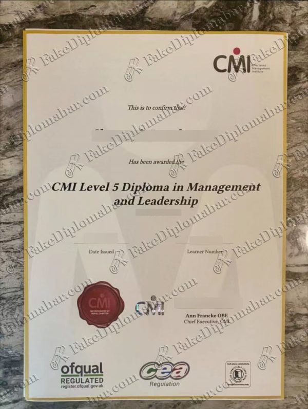 fake CMI level 5 diplomas
