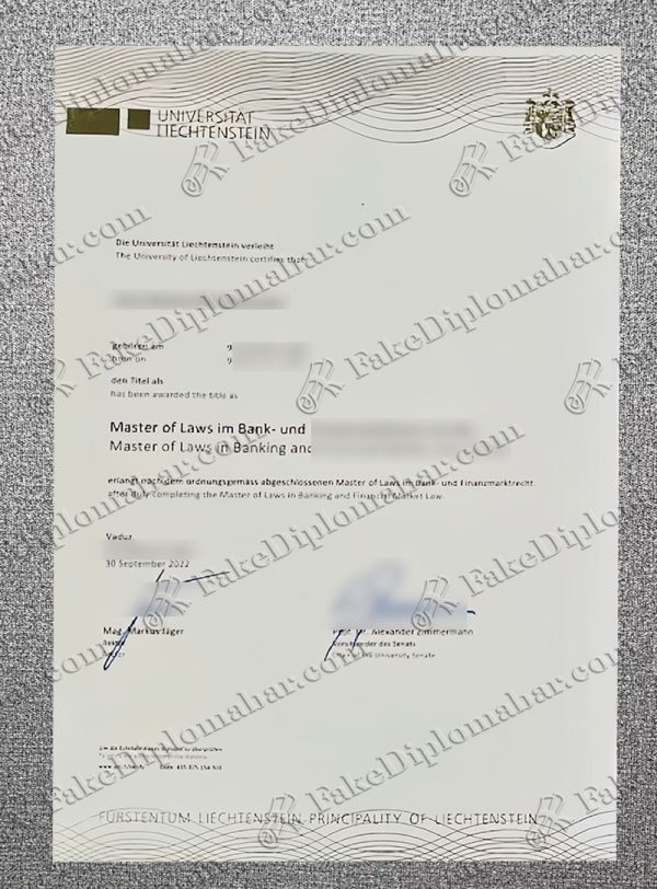 buy fake Liechtenstein diploma online