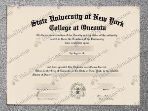 fake SUNY Oneonta diploma