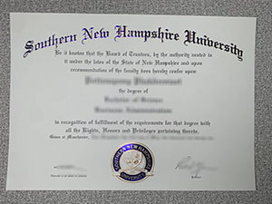 fake Southern New Hampshire University diploma