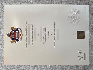 fake UAL diploma