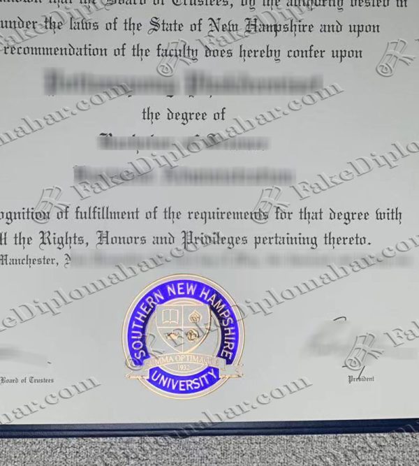 get a fake Southern New Hampshire University diploma