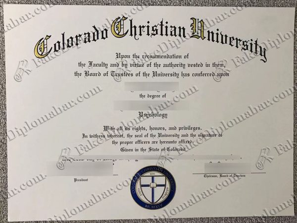 buy fake Colorado Christian University diplomas