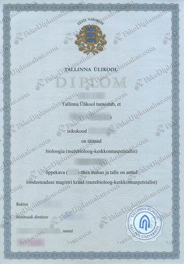 buy fake Tallinn diploma