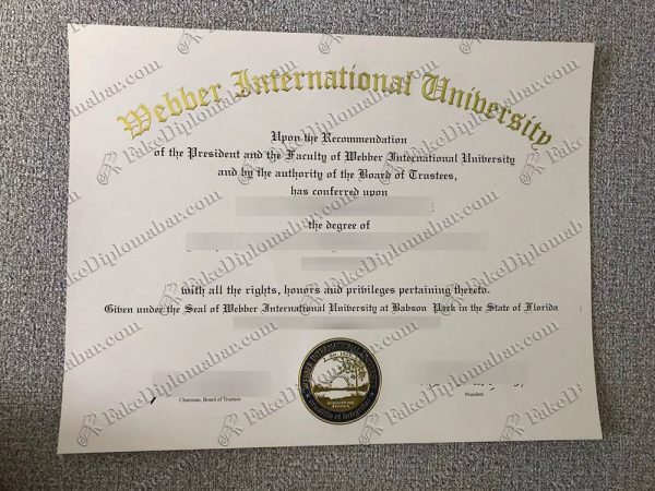 buy fake Webber International University diploma