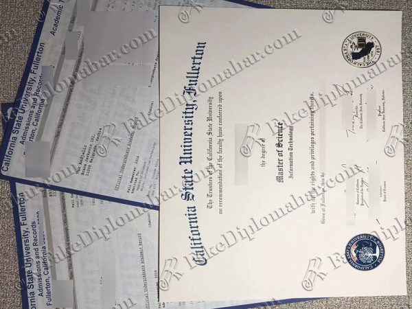 fake CSUF diploma transcript