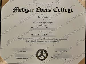 fake Medgar Evers College diploma